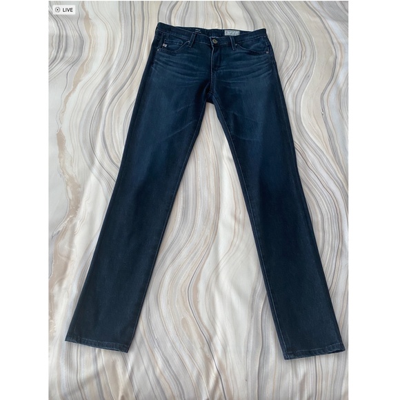 AG Adriano Goldschmied Prima Cigarette Contour 360 Denim Dark Blue Jeans 27x30 - Picture 5 of 15